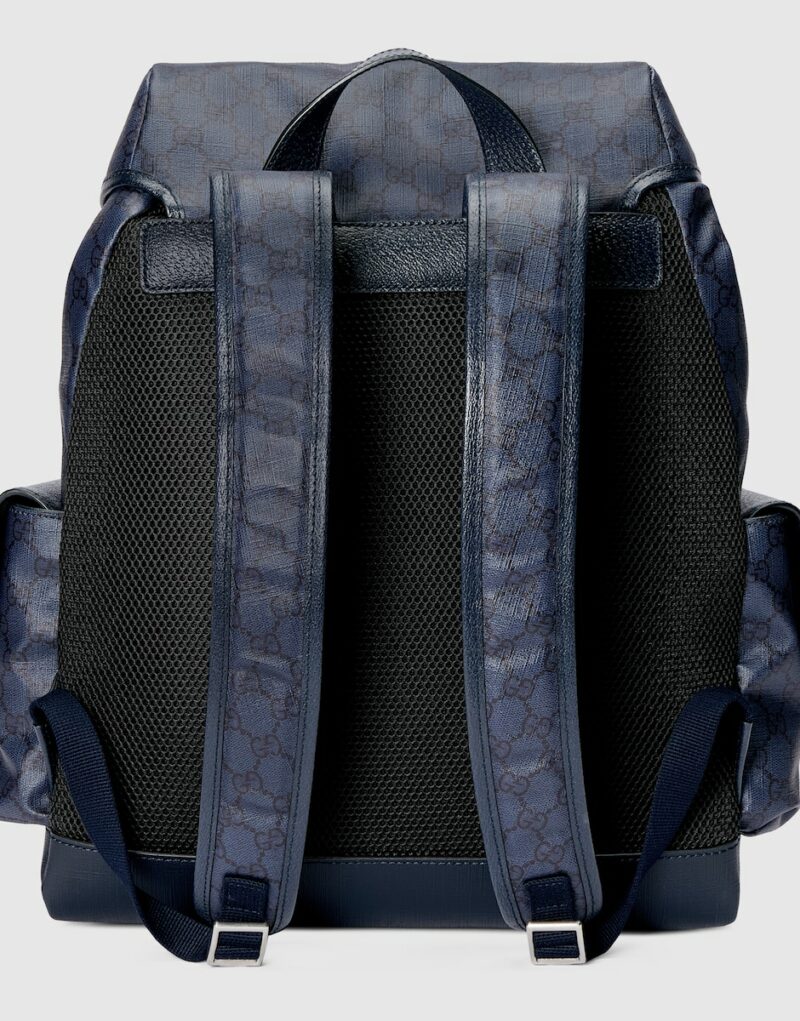 Gucci Ophidia Medium Backpack Blue For Men 15.7 in/ 40 cm 598140 FABHU 8442