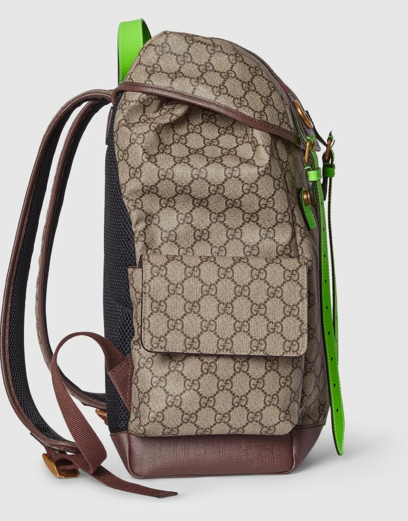 Gucci Ophidia Medium Backpack Beige For Men 15.7 in/ 40 cm 598140 FADEB 9750