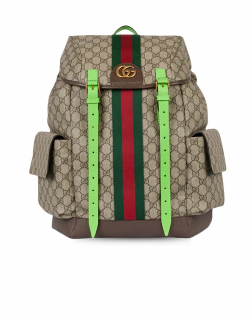 Gucci Ophidia Medium Backpack Beige For Men 15.7 in/ 40 cm 598140 FADEB 9750