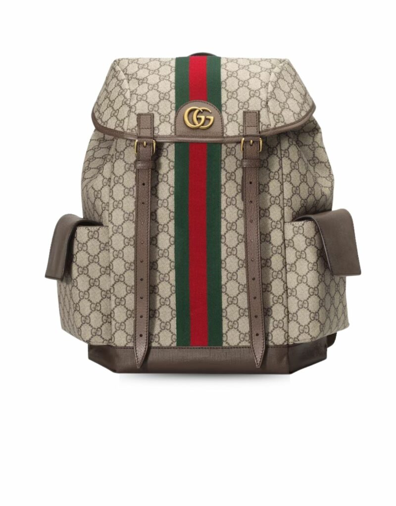 Gucci Ophidia Medium Backpack Beige For Men 15.7 in/ 40 cm 598140 HUHAT 8564