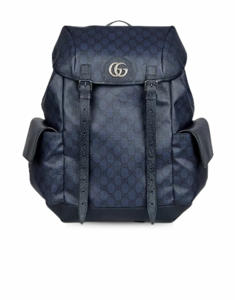 Gucci Ophidia Medium Backpack Blue For Men 15.7 in/ 40 cm 598140 FABHU 8442