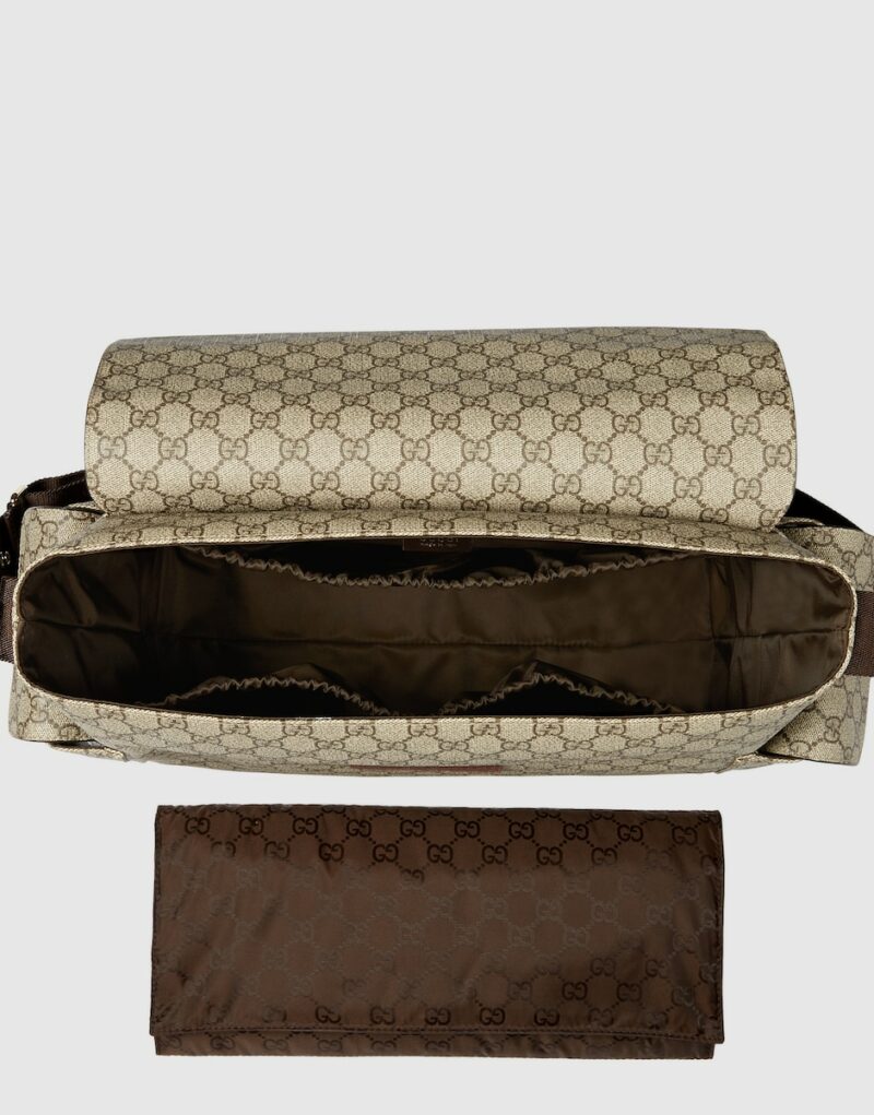 Gucci Plus Diaper Bag Beige 17.3 in/ 44 cm 211131 KGDIG 8588