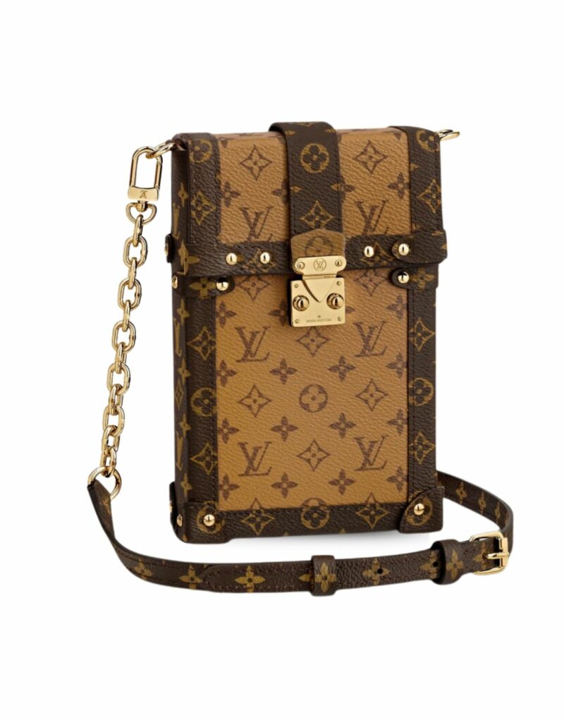 Louis Vuitton Pochette Trunk Verticale Brown For Women 6.9in/17.5cm M67873