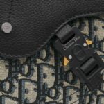 Dior Saddle Messenger Bag Beige For Men 9.5 Inches/ 24 Cm 1ADPO325YKY_H27E