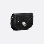 Dior Saddle Messenger Bag Black For Men 9.5 Inches/ 24 Cm 1ADPO325YKK_H00N