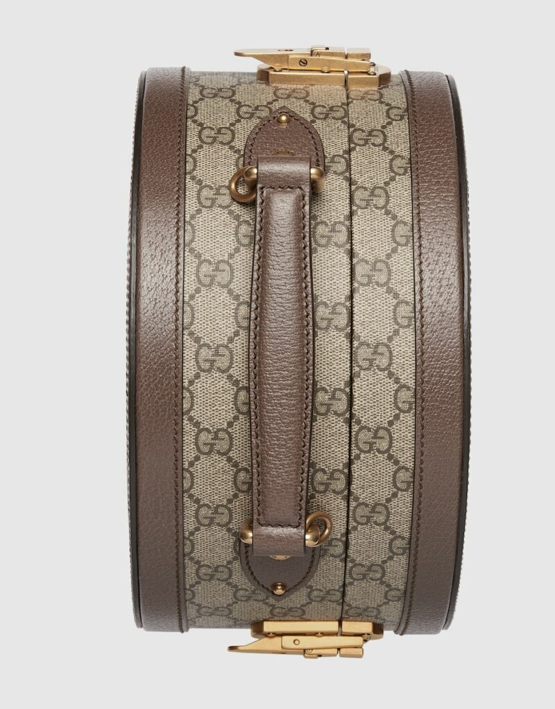 Gucci Savoy Mini Hat Box Beige 9.4in/24cm 722185 FABNN 9945