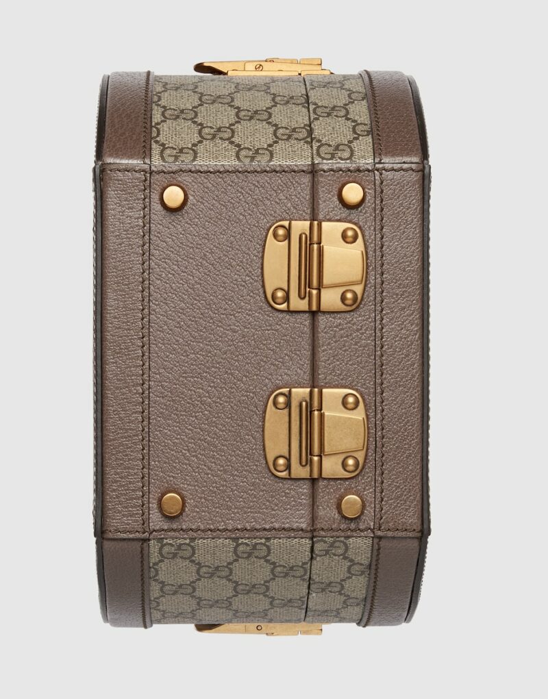 Gucci Savoy Mini Hat Box Beige 9.4in/24cm 722185 FABNN 9945