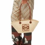 Loewe Small Anagram Basket Bag Beige For Women 15 Inches/ 38 Cm A223P65X01
