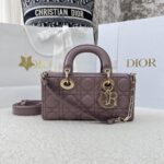 Dior Medium Lady D-Joy Bag Purple For Women 8,7in/22cm