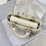 Dior Small Lady D-Joy Bag White For Women 6,3in/16cm