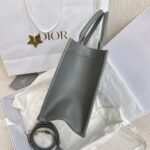 Dior Small Book Tote Bag Grey For Women 10,4in/26,5cm