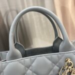 Dior Small Book Tote Bag Grey For Women 10,4in/26,5cm