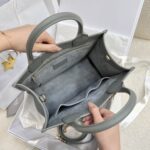 Dior Small Book Tote Bag Grey For Women 10,4in/26,5cm