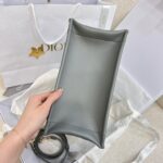 Dior Small Book Tote Bag Grey For Women 10,4in/26,5cm