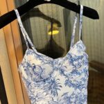 Dior Swimsuit Toile De Jouy Blue For Women