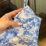 Dior Swimsuit Toile De Jouy Blue For Women