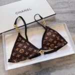 Louis Vuitton Swimsuit Chain Strap Monogram Brown For Women
