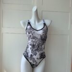 Dior Swimsuit Toile De Jouy Black For Women