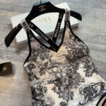 Dior Swimsuit Toile De Jouy Black For Women