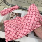 Gucci Swimsuit GG Checkered Pink For Women