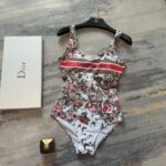 Dior Swimsuit Butterfly Pink For Women