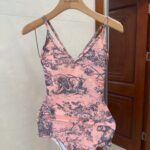 Dior Swimsuit Toile De Jouy Pink For Women