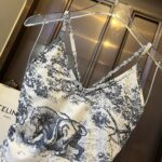 Dior Swimsuit Toile De Jouy White For Women