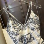 Dior Swimsuit Toile De Jouy White For Women