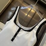 Chanel Swimsuit Square Neck White For Women
