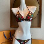 Louis Vuitton Swimsuit Polka Dots Monogram Brown For Women
