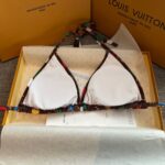 Louis Vuitton Swimsuit Polka Dots Monogram Brown For Women