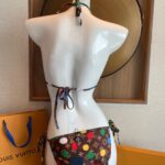 Louis Vuitton Swimsuit Polka Dots Monogram Brown For Women