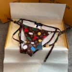 Louis Vuitton Swimsuit Polka Dots Monogram Brown For Women