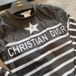 Dior Swimsuit Star Long Sleeves Black For Women