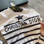 Dior Swimsuit Star Long Sleeves White For Women