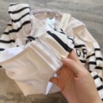 Dior Swimsuit Star Long Sleeves White For Women