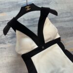Chanel Swimsuit Allure V-Neck White For Women