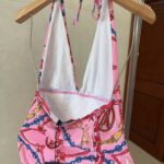Louis Vuitton Swimsuit Deep V-Neck Design Dark Pink For Women