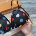 Louis Vuitton Swimsuit Polka Dots Black For Women