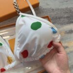 Louis Vuitton Swimsuit Polka Dots White For Women