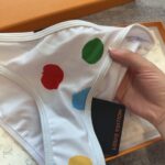 Louis Vuitton Swimsuit Polka Dots White For Women