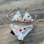Louis Vuitton Swimsuit Polka Dots White For Women