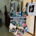 Dior Swimsuit Animal Black For Women