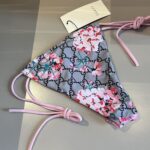 Dior Swimsuit Flower Checkered Pink For Women