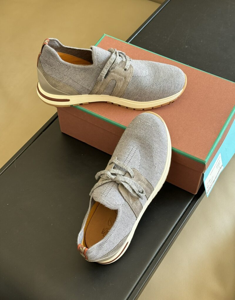 Loro Piana 360 Lp Lady Flexy Walk Sneaker Flannel Gray For Women - FAI7759 M579