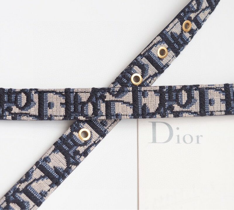 Christian Dior 30 Montaigne Reversible Belt Navy Blue For Women B0446UWEO_M928