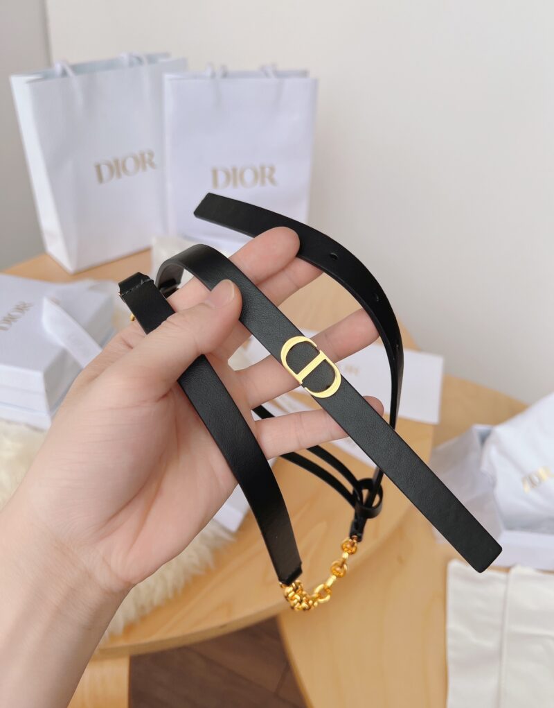 Christian Dior 30 Montaigne Belt Black For Women