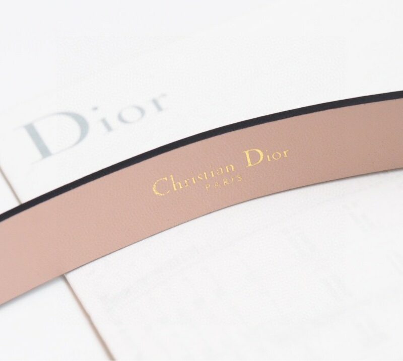 Christian Dior 30 Montaigne Reversible Belt Light Pink For Women
