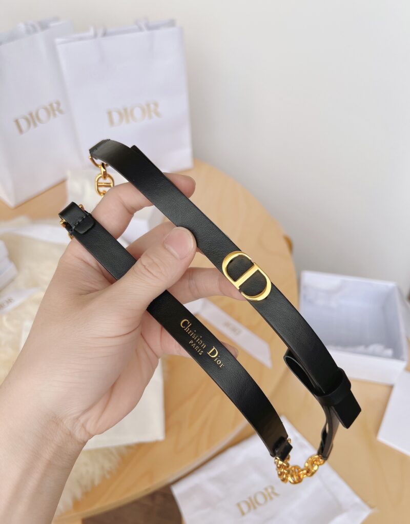Christian Dior 30 Montaigne Belt Black For Women