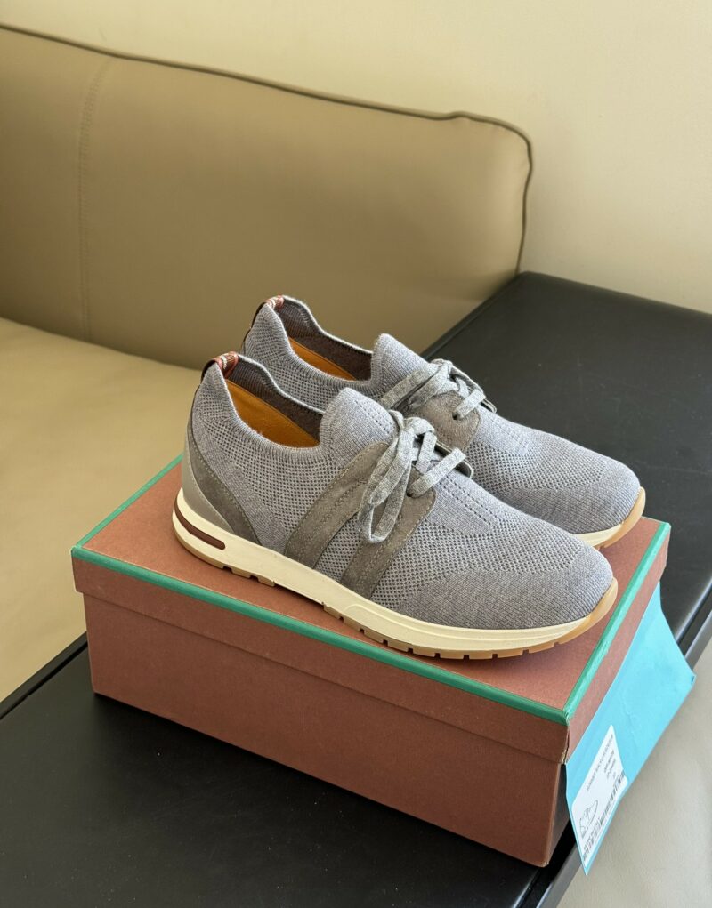 Loro Piana 360 Lp Lady Flexy Walk Sneaker Flannel Gray For Women - FAI7759 M579